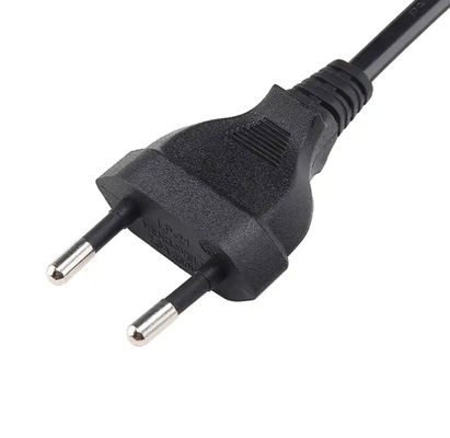 Sertifikat VDE Kabel Ekstensi Kabel Listrik UE 2.5A 250V 2 Pin