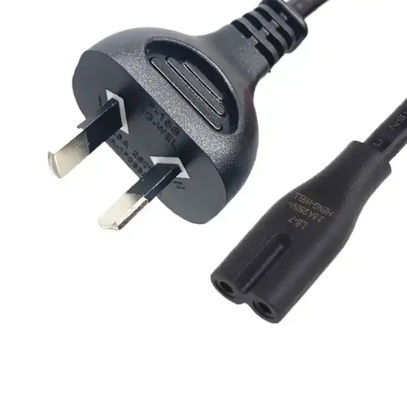 2 Pin Power Plug Australia Kabel Daya Kabel Ekstensi Australia SAA Kabel Daya