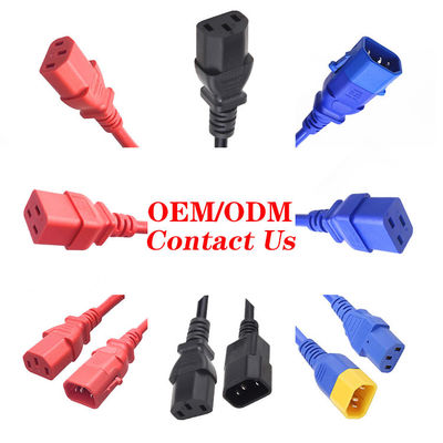 10A 250V Extension Power Cord IEC C13 C14 C19 sampai C20 C21 Extension Cord