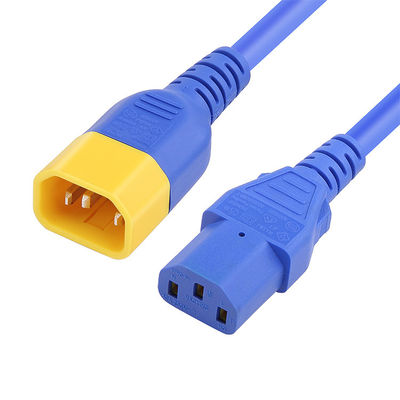 C13 C14 Kabel Listrik Untuk Kabel Ekstensi Komputer UL VDE IEC 1,2m 1,5m 1,8m