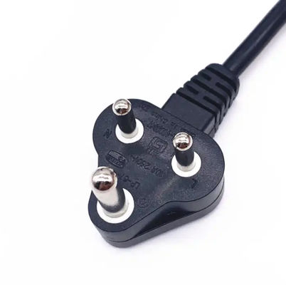 3 Pin Afrika Selatan Kabel Daya, SABS 1.8m 2m 250V C13 AC Kabel Ekstensi Daya