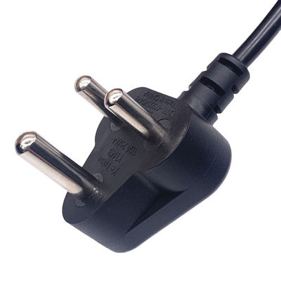 Laptop India Power Cord 3 Pin 6A 250V C13 Konektor Kabel 6FT Panjang Disesuaikan