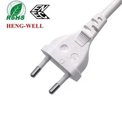 IEC C7 EU AC Power Cord, 2.5A 250V 2 Pin ENEC VDE Kabel Listrik Rumah EU Plug