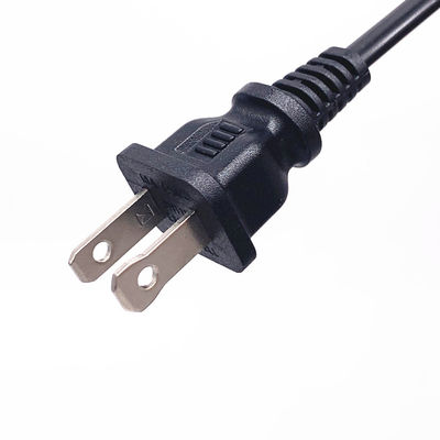 2 Pin AC USA Ekstensi Kabel Listrik UL Standar 10A 125V Warna Disesuaikan