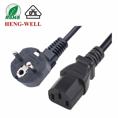 3 Pin Kabel Daya Eropa Standar Uni Eropa 16A 250V Plug Untuk IEC C13 Untuk Kabel Listrik Peralatan Rumah