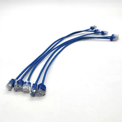 Kabel patch komunikasi dengan kabel rip untuk konektivitas jaringan