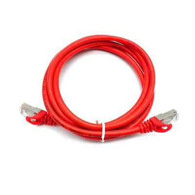 Cat6A tahan air RJ45 Patch Cord Cable Customized Length PVC Jacket Untuk Koneksi Jaringan Lan dan Aplikasi