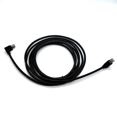 Jumper 90 Degree Cat5E FTP 28AWG 4PAIRS Kabel Ethernet RJ45 Patch Cord Kabel untuk Layanan LAN Network OEM