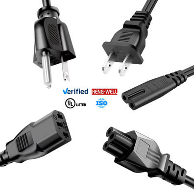 7A-10A 125V USA Power Extension Cord dengan Nema5-15P Plug